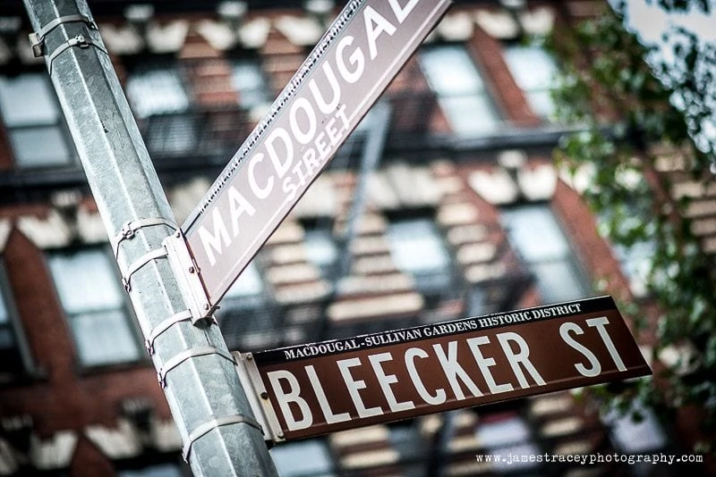 bleeker street sign in new york