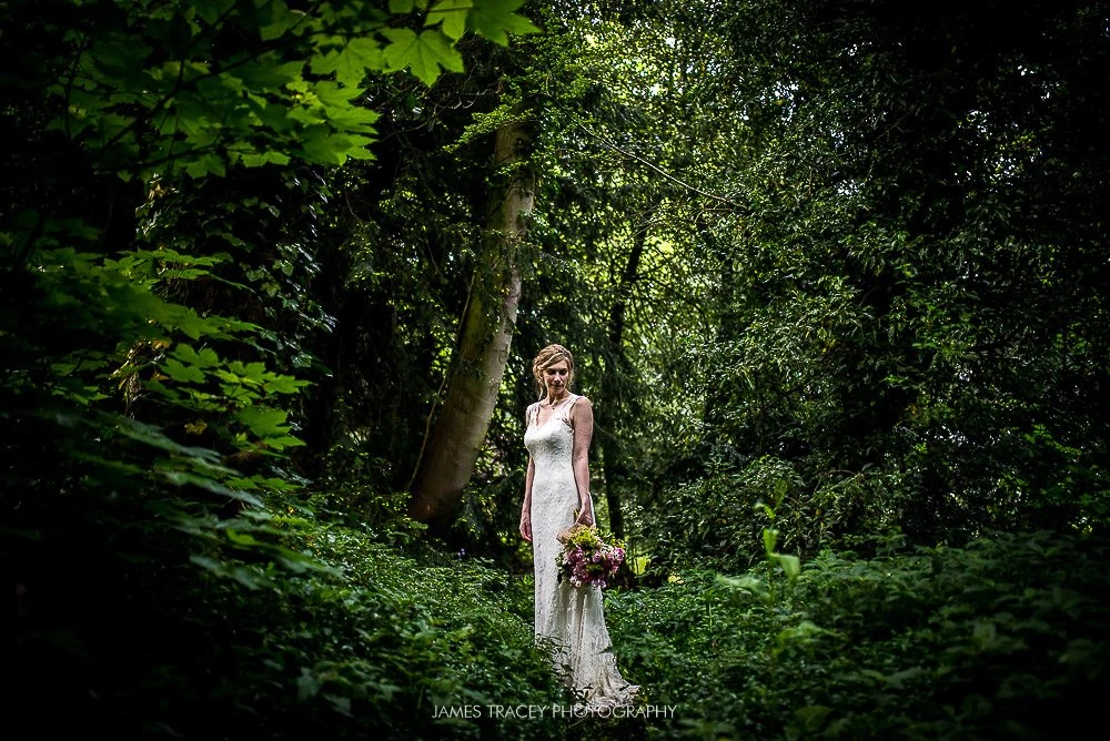 bride looking moody