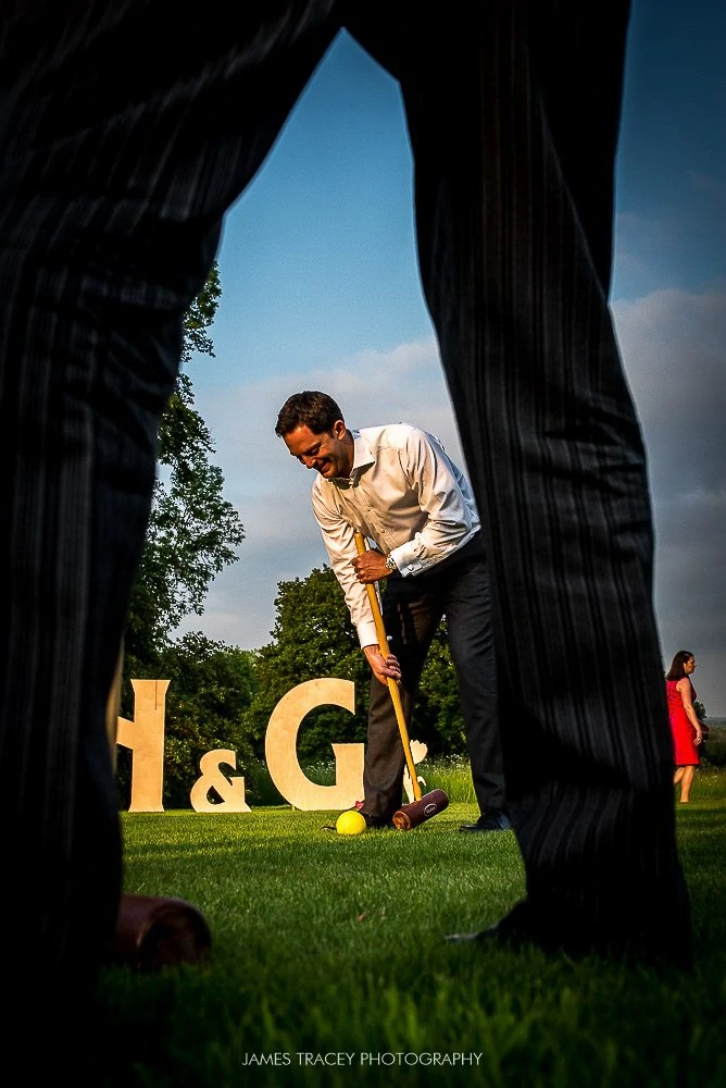 croquet at a wedding