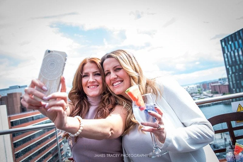 selfie at 30 james street wedding