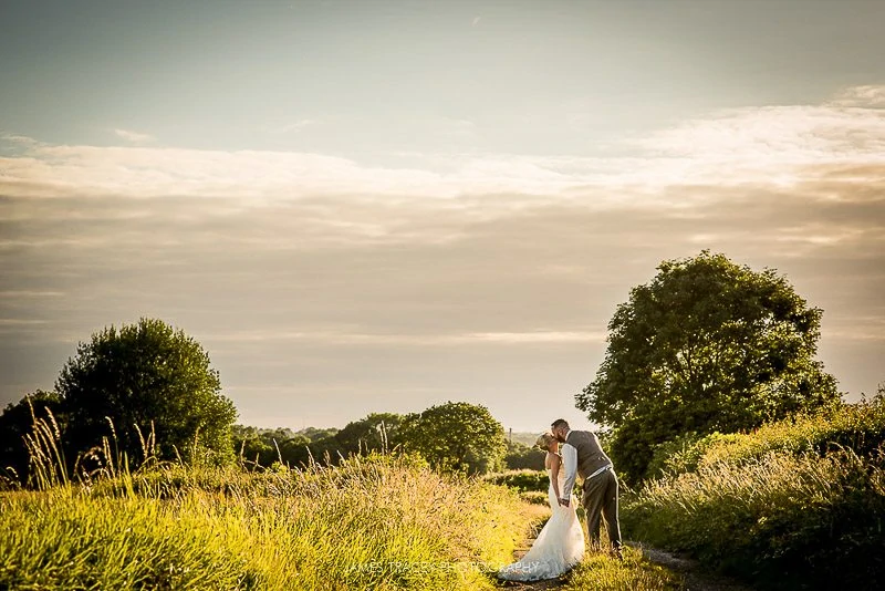 walking photo in sunset