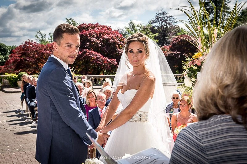 wedding at eaves hall outside