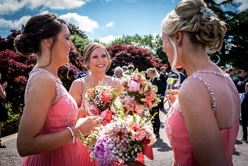 smiling bridesmaids