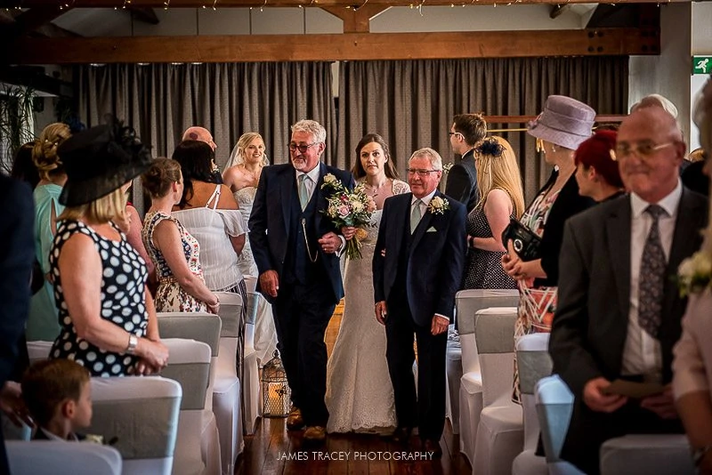 bride walking up the aisle