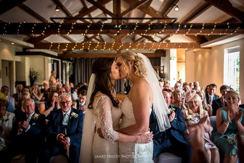 first kiss at a gay wedding