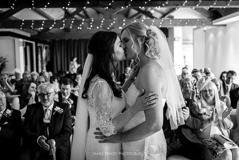 same sex wedding manchester first kiss