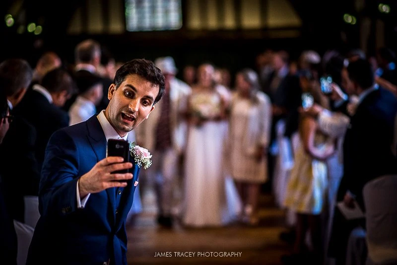 groom taking a selfie