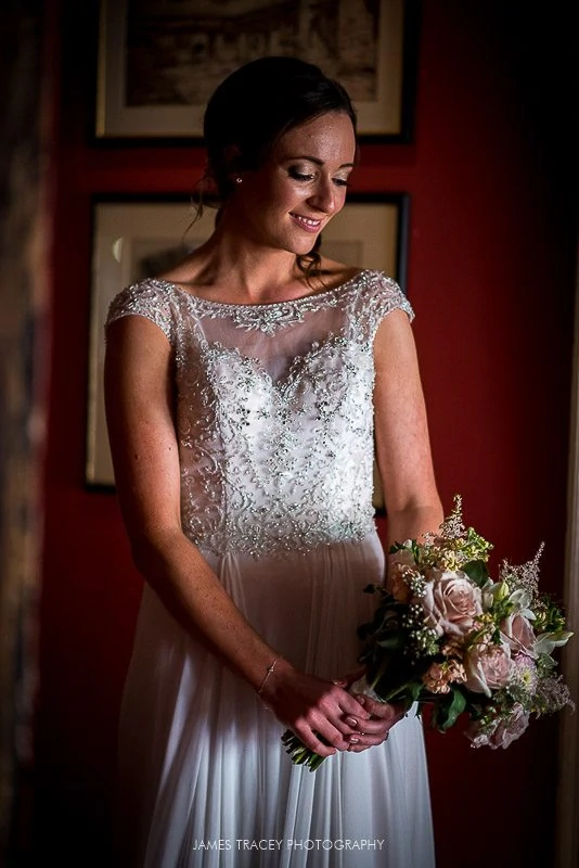 bride and her bouquet 