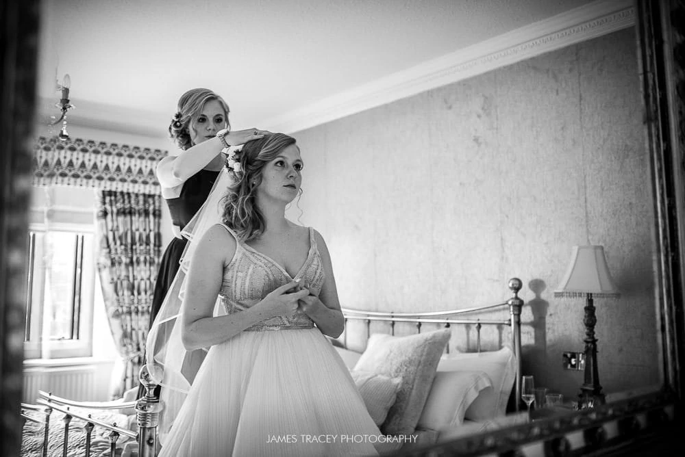bride in her wedding dress