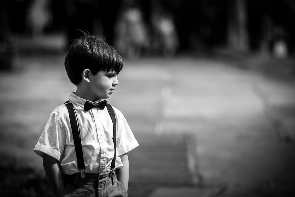 young wedding guest