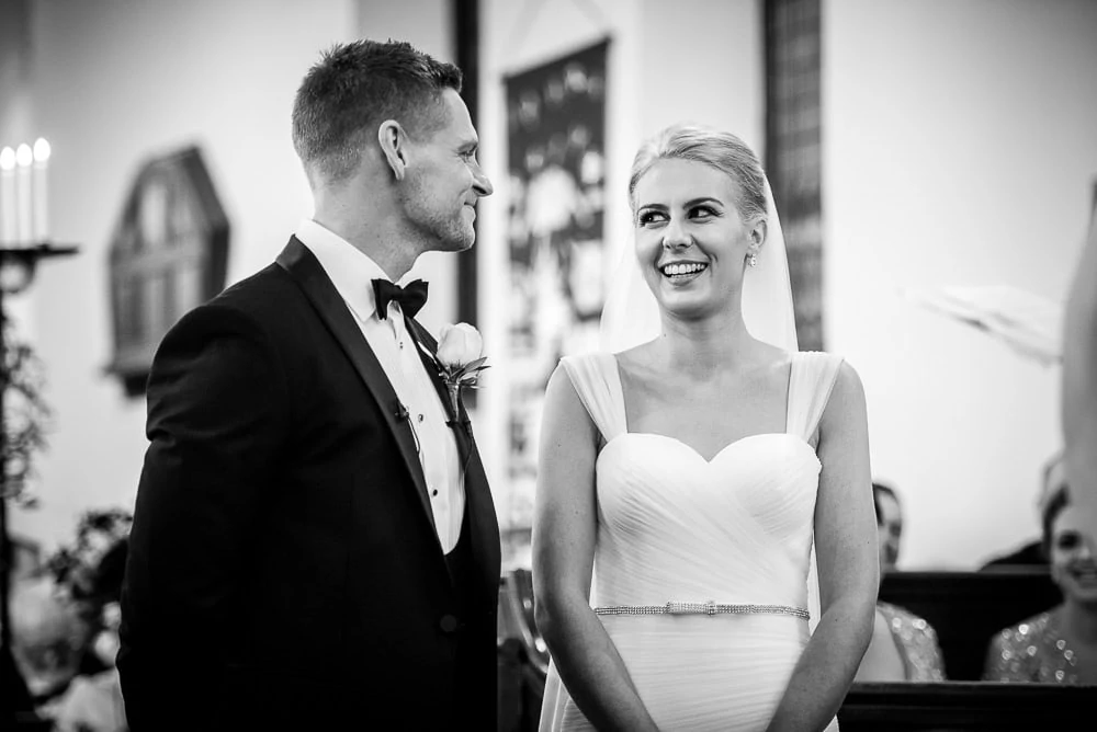 happy couple at wedding