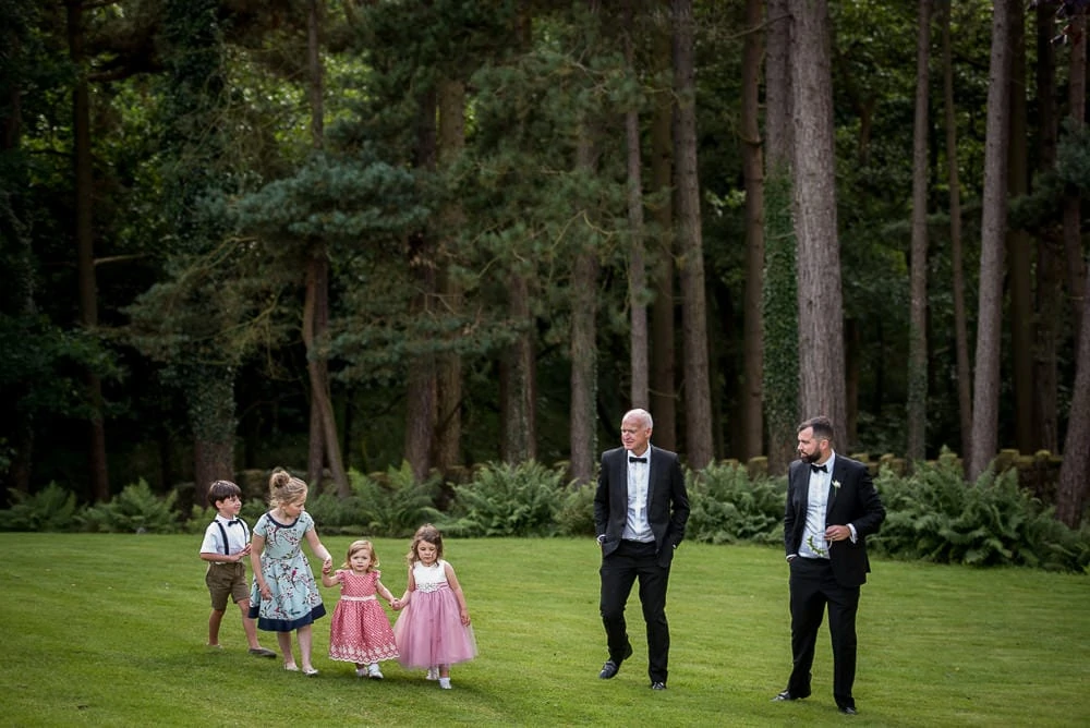 wide angle of children playing