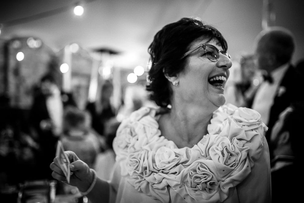 laughing mother of the bride