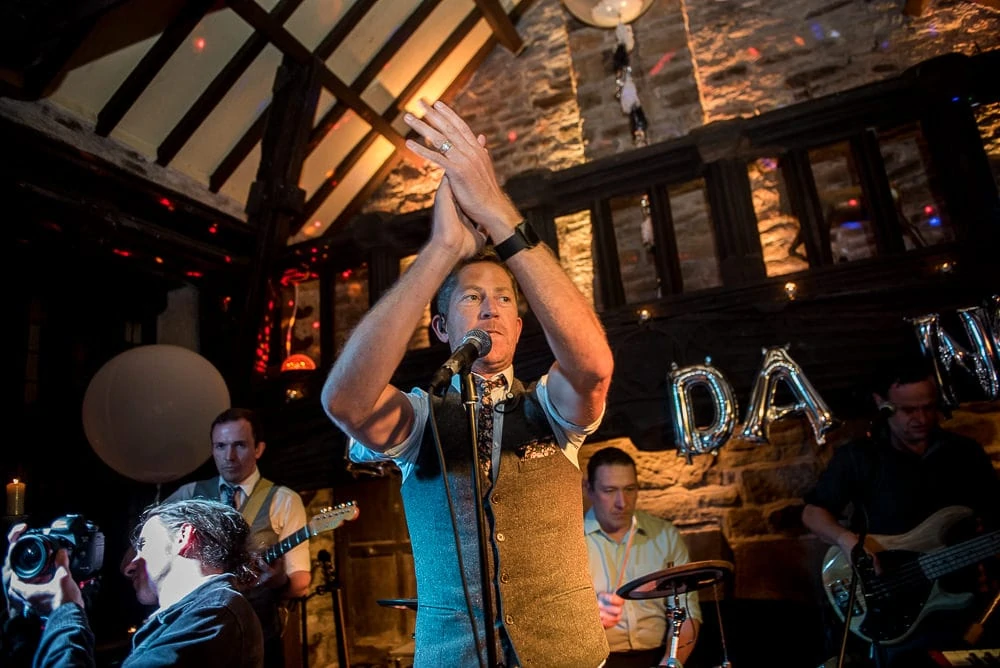 wedding band at upper house hayfield
