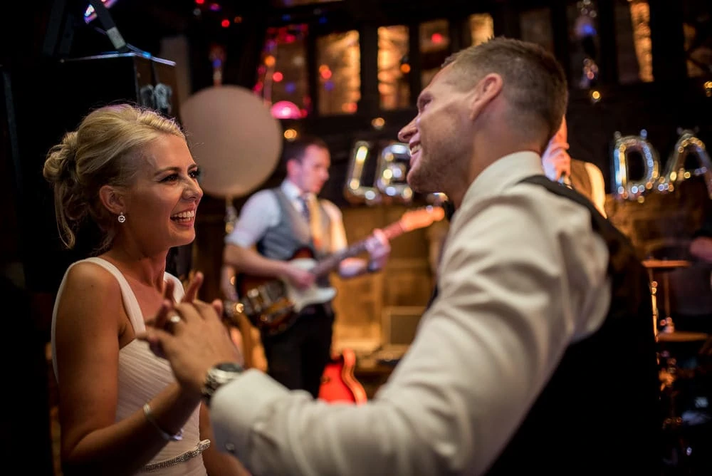 bride and groom first dance at upper house hayfield