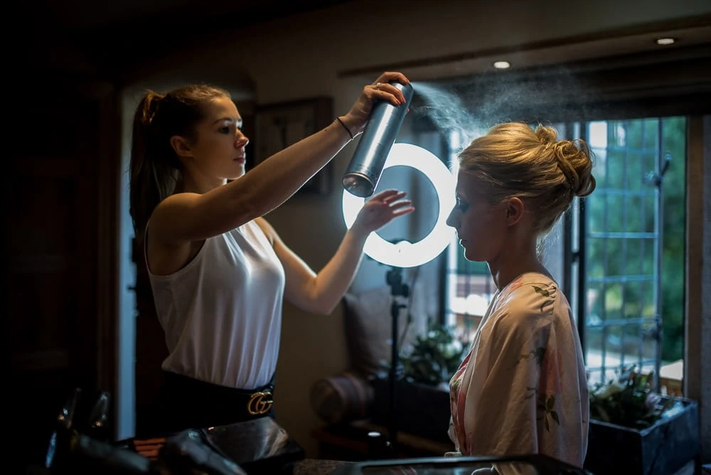 hair being fixed at upper house hayfield