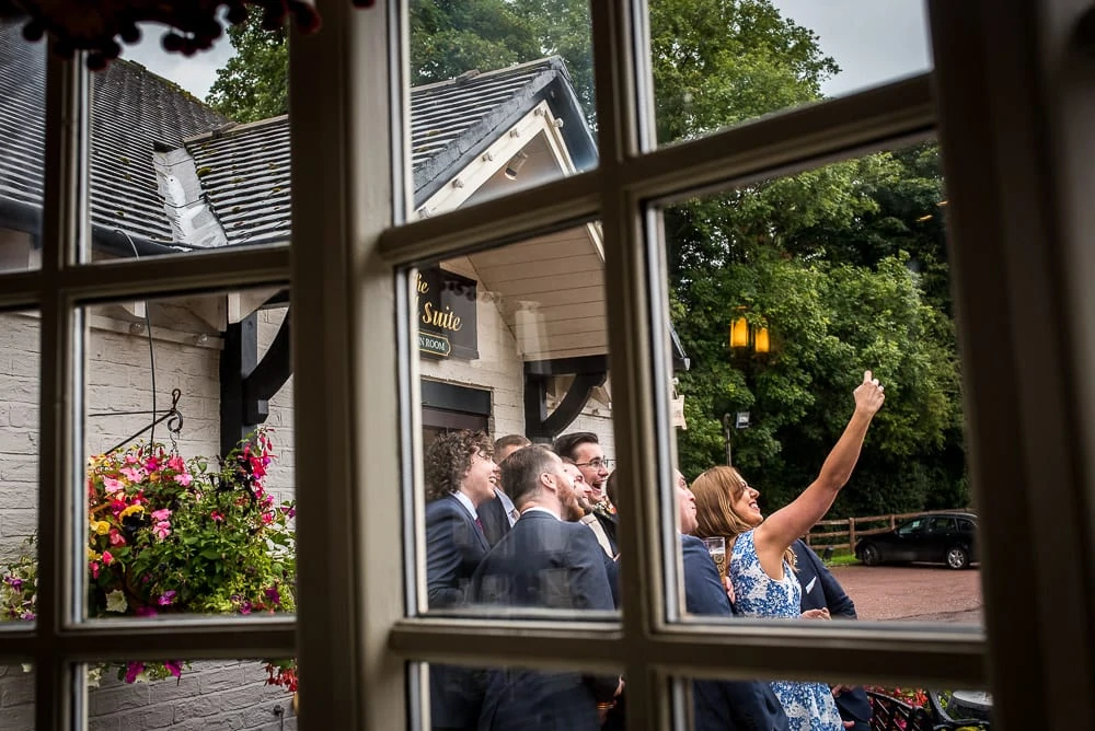 selfie through the window