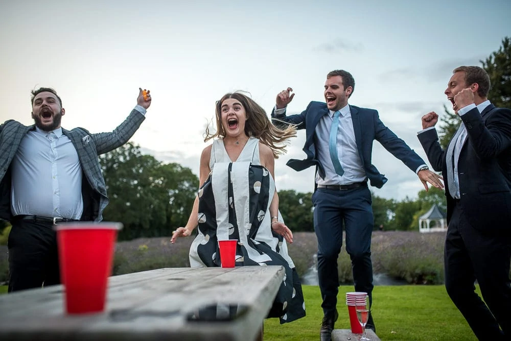 beer pong winning team