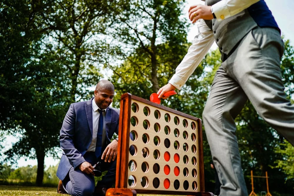 garden games at oak tree of peover wedding