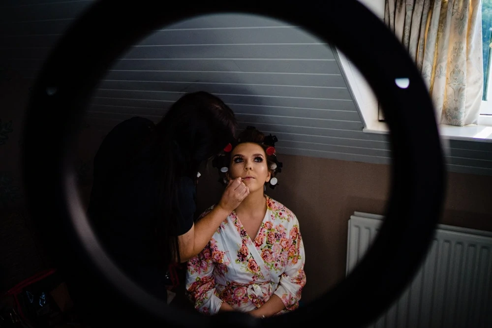 bridal make up at cragwood
