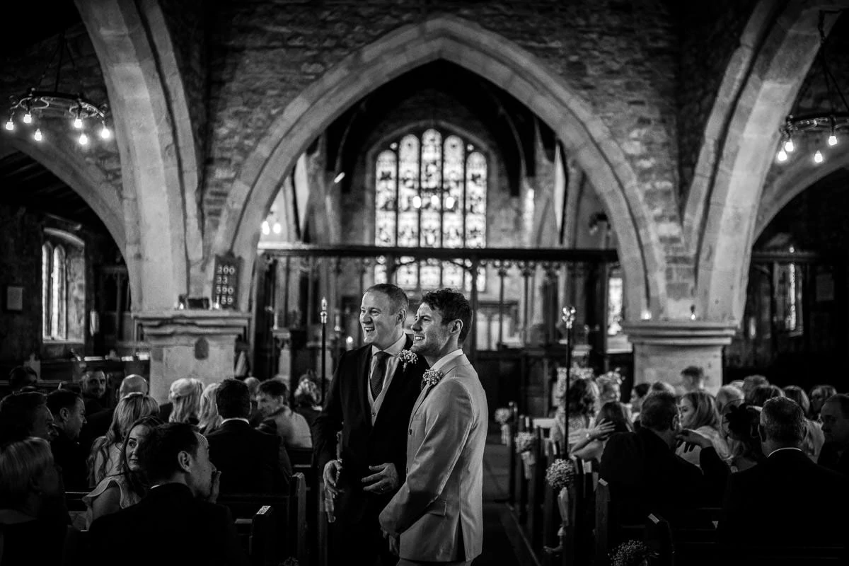 groom and best man at wedding