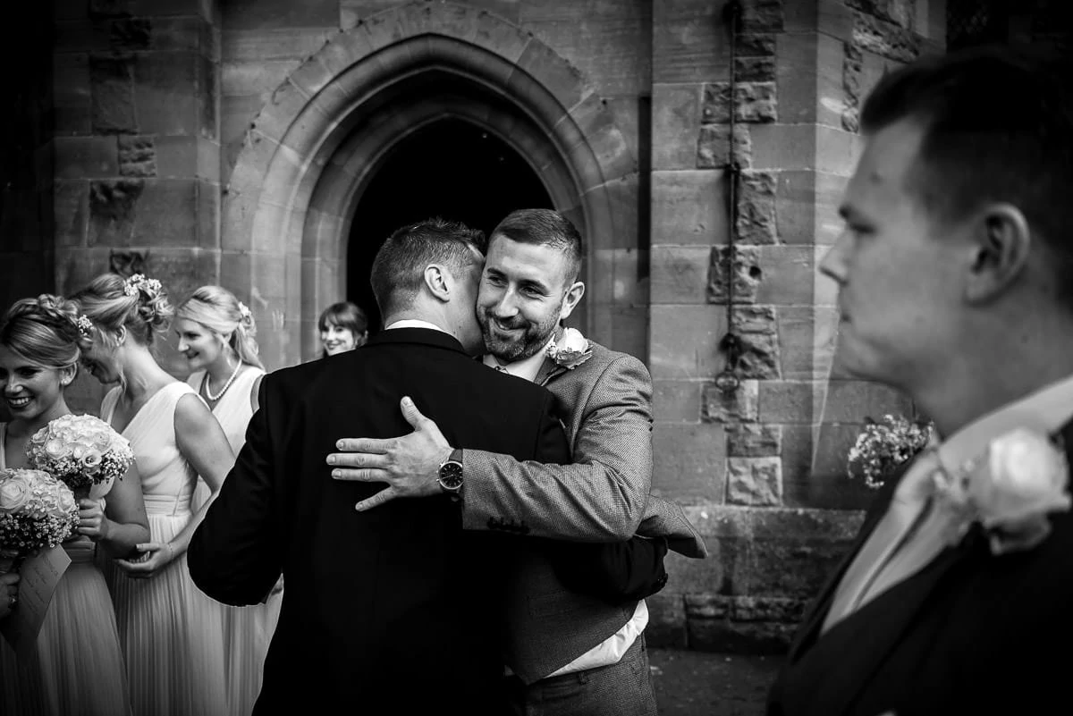 guest hugs at peckforton castle