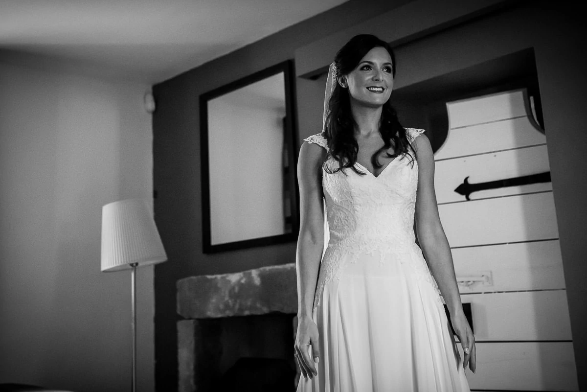 bride in her wedding dress