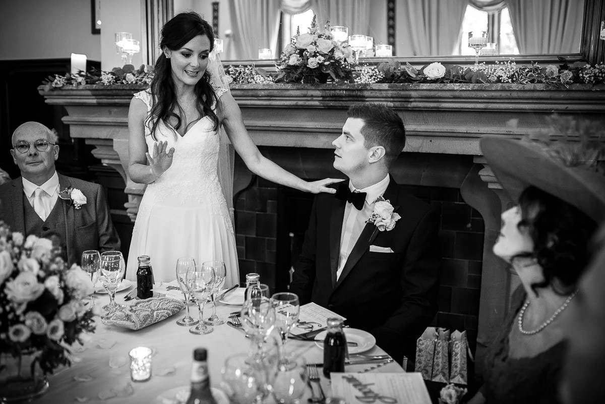 bride speech at peckforton castle