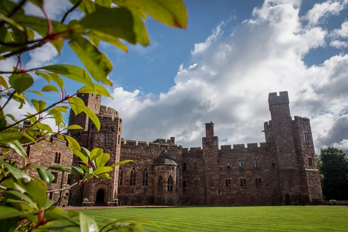 peckforton castle in the sun