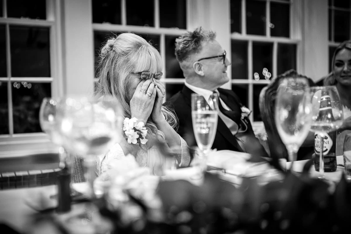 mother of the bride crying