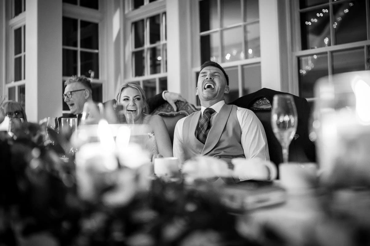 groom laughing