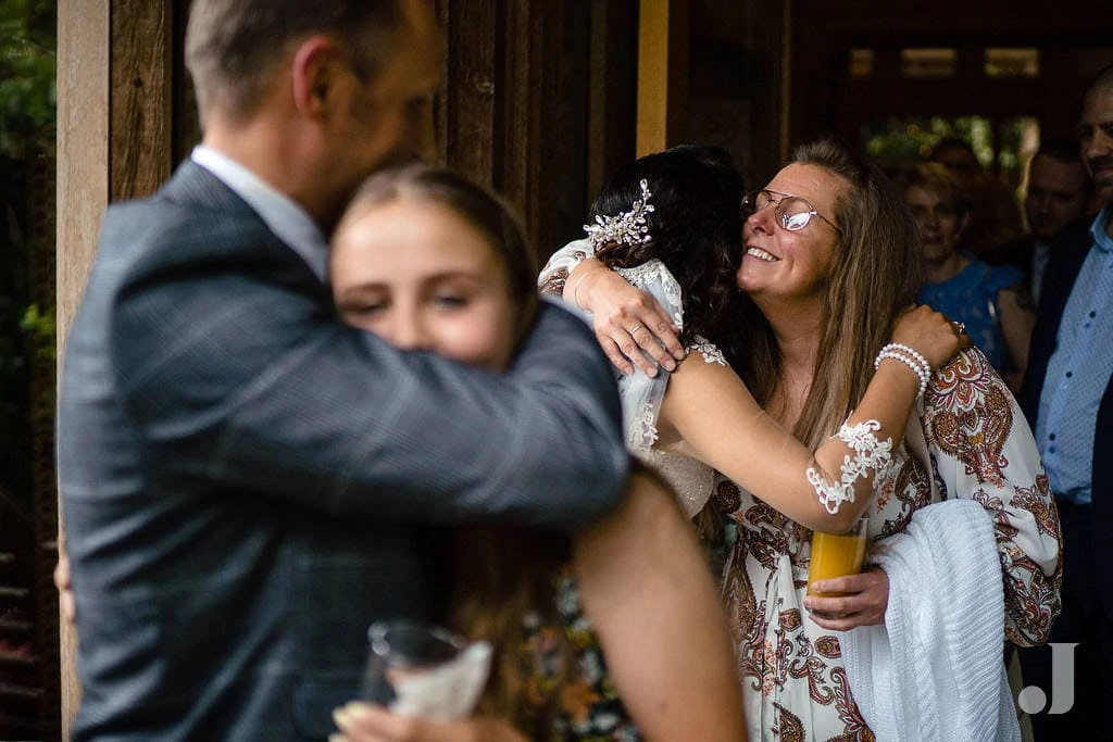 more hugs at oak tree of peover wedding