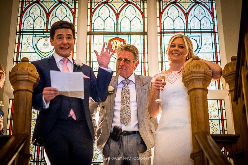 groom making a speech