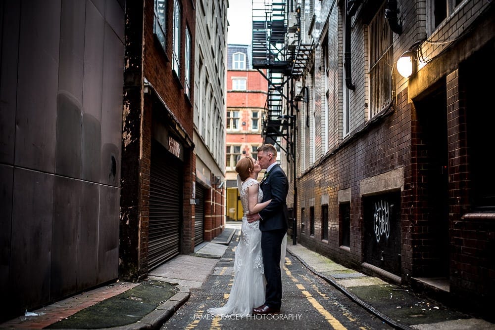 city centre wedding photo