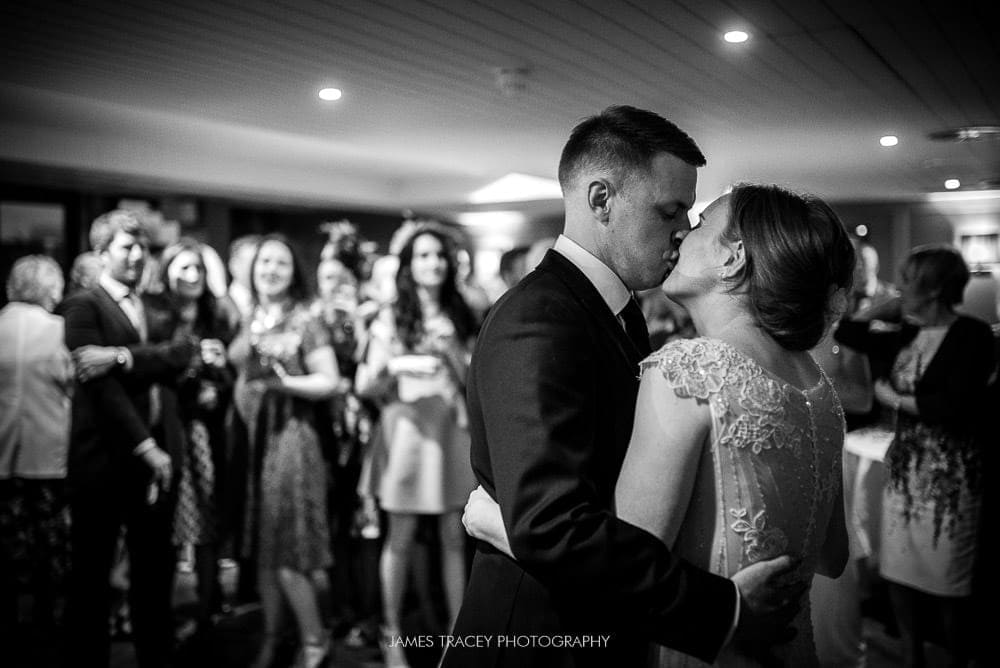 wedding kiss at first dance