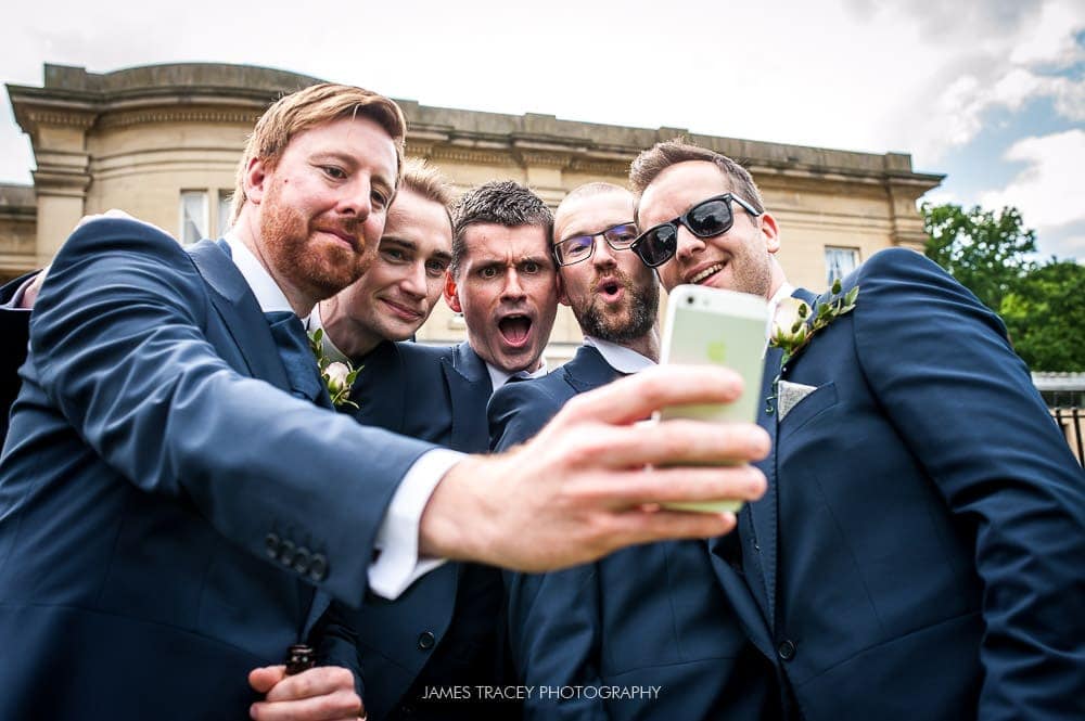 wedding party selfie