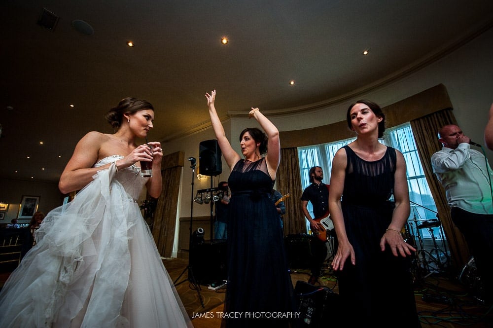 bridesmaids dancing