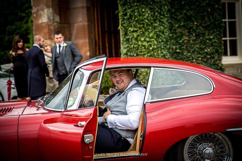 groom in classic jag