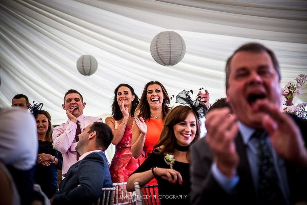 kym marsh laughing at best man speech