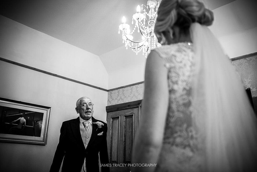 father of the bride seeing daughter