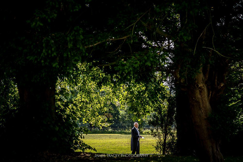 father of the bride practicing 