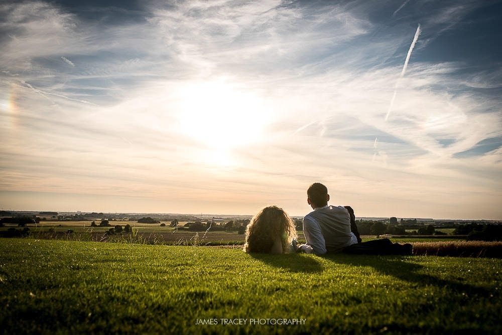 wedding guests sunbathing