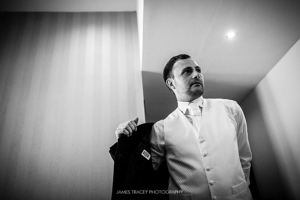 groom getting ready