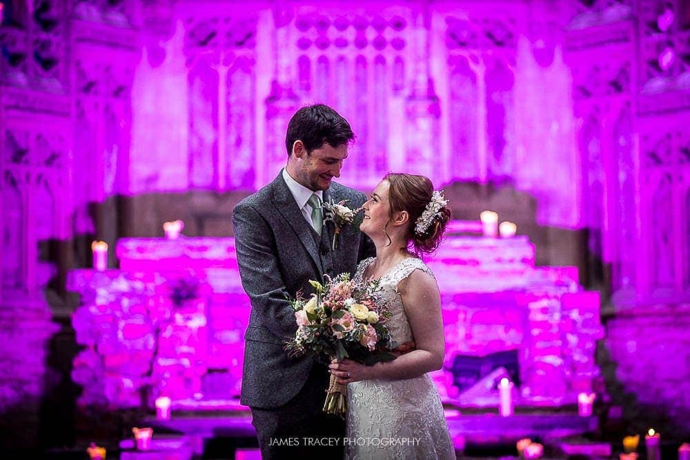 bride and groom portrait