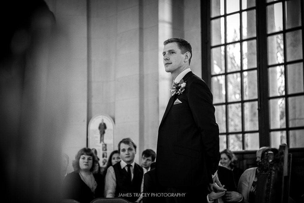 nervoous wedding groom