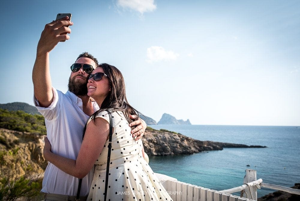 wedding guests selfie