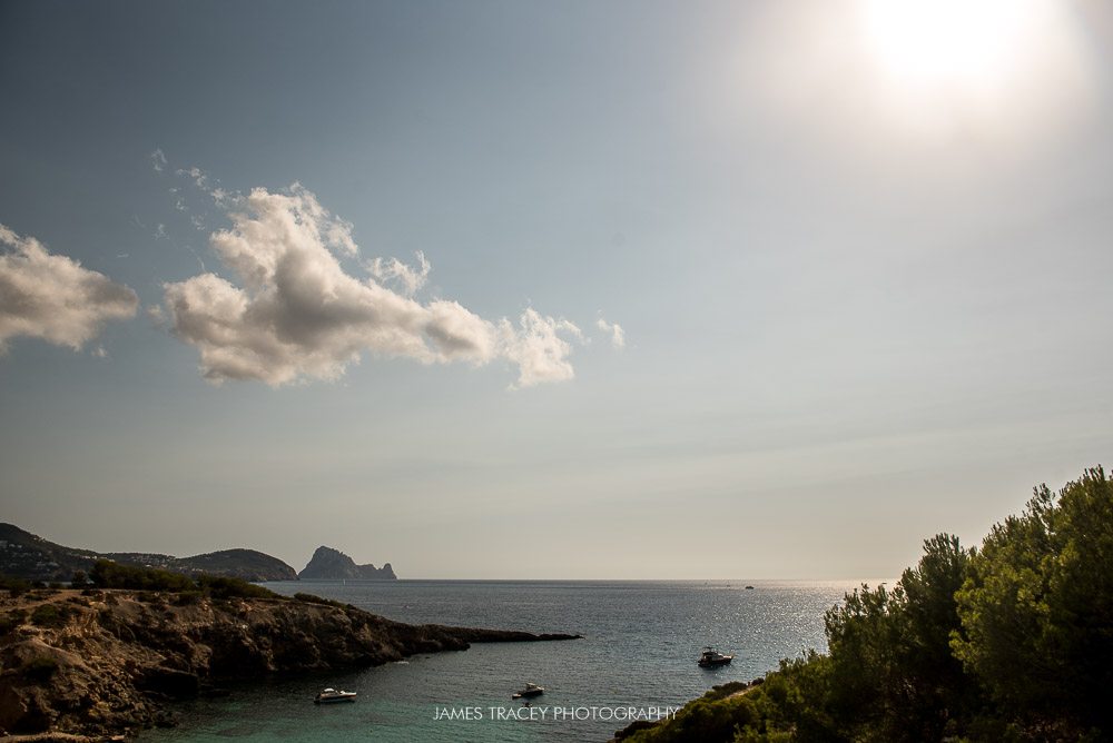 view from elixir shore club in ibiza