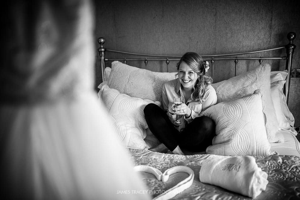 bride smiling