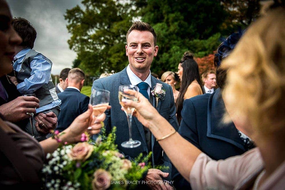 groom being toasted