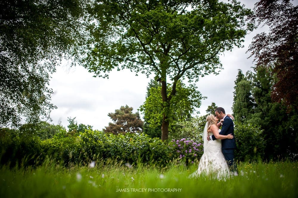 bride and groom at mottram hall